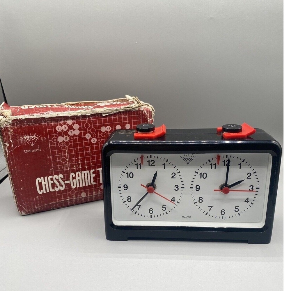 Vintage Chess Match Game Time Keeper Clock Timer